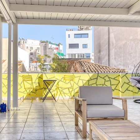 Chic Rooftop Studio W/ Terrace - Near Acropolis Athens Luaran gambar